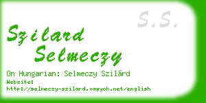 szilard selmeczy business card